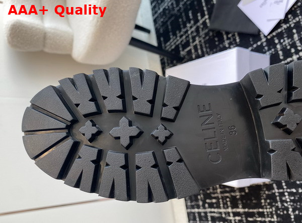 Celine Biker Mid Boot with Harness in Black Calfskin Replica