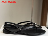 Celine Biki Sandal in Black Calfskin Replica
