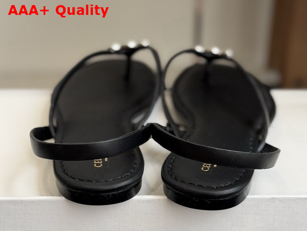 Celine Biki Sandal in Black Calfskin Replica