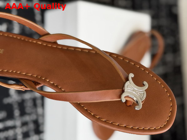 Celine Biki Sandal in Tan Calfskin Replica