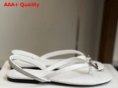 Celine Biki Sandal in Ultra White Calfskin Replica