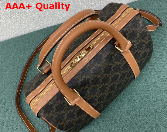 Celine Boston Bag in Triomphe Canvas Replica