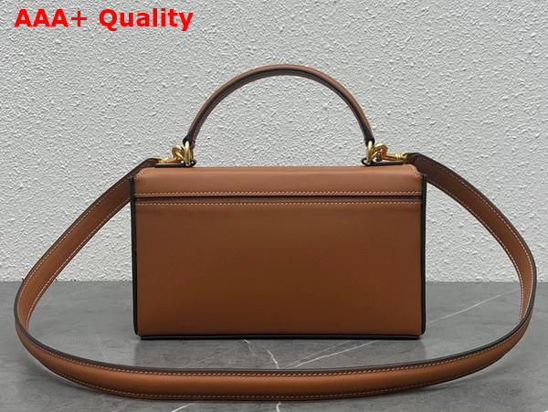 Celine Box Triomphe in Tan Natural Calfskin Replica