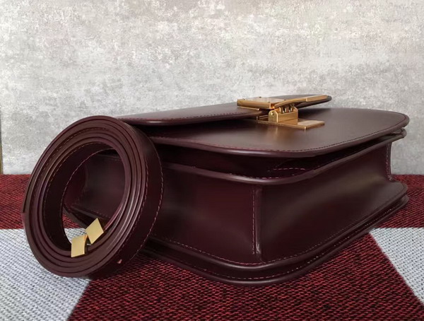 Celine Box in Bordeaux Smooth Calfskin for Sale