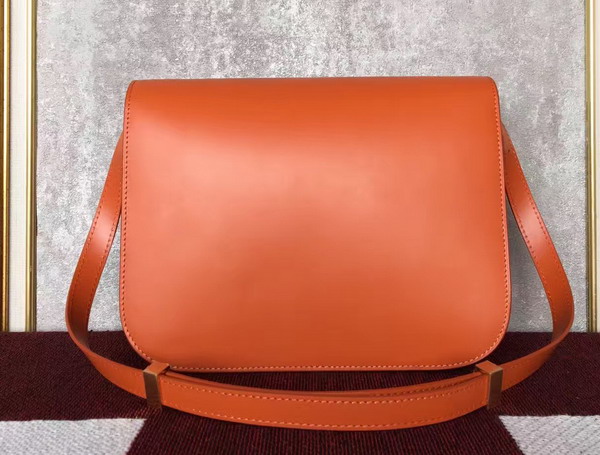 Celine Box in Orange Smooth Calfskin for Sale