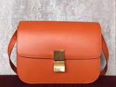 Celine Box in Orange Smooth Calfskin for Sale