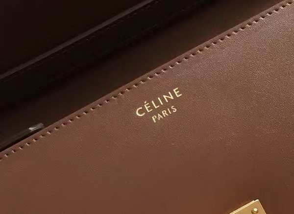 Celine Box in Tan Smooth Leather for Sale
