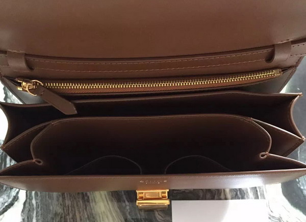 Celine Box in Tan Smooth Leather for Sale