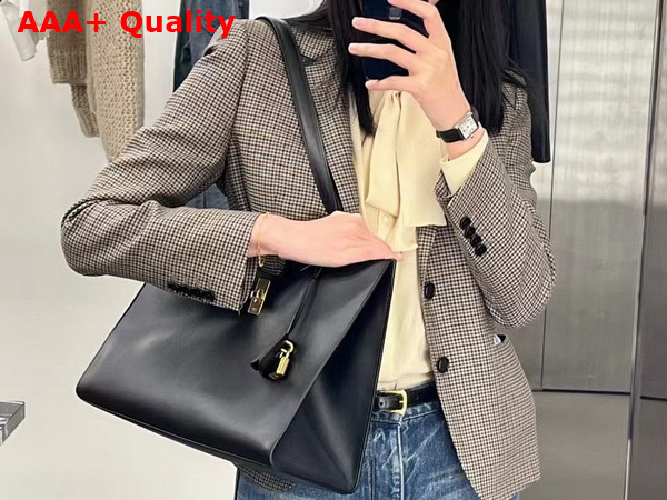 Celine Cabas 16 in Black Smooth Calfskin Replica