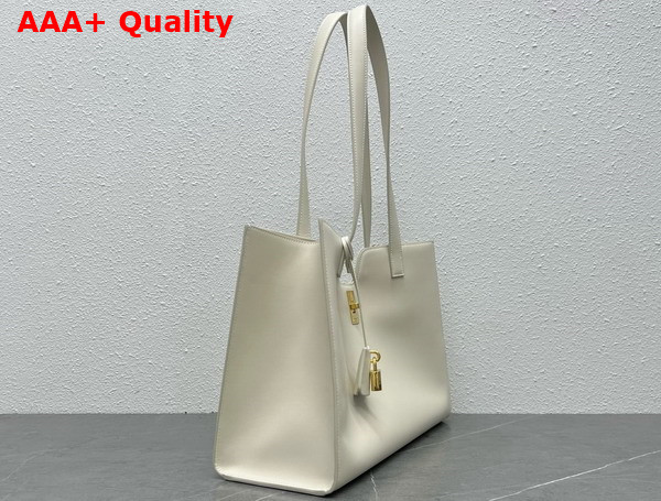 Celine Cabas 16 in Smooth Calfskin Limestone Replica