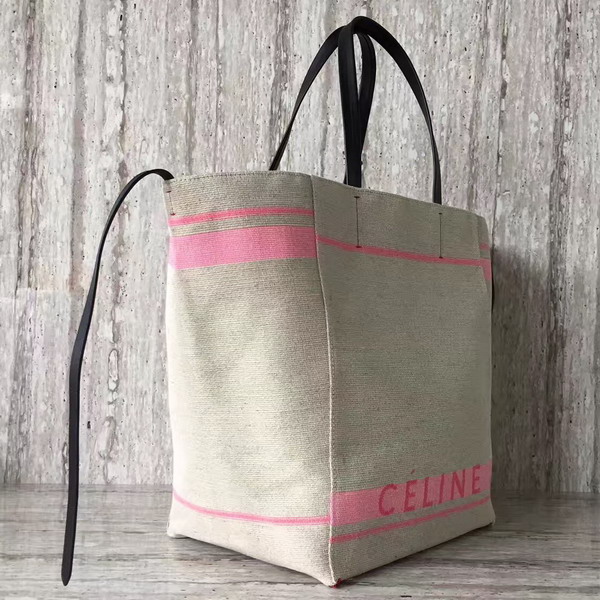 Celine Cabas Phantom in Dark Pink Celine Canvas For Sale