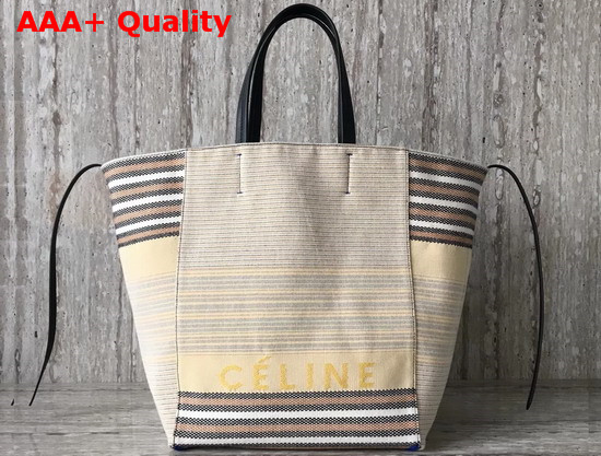 Celine Cabas Phantom in Graphic Cotton Replica