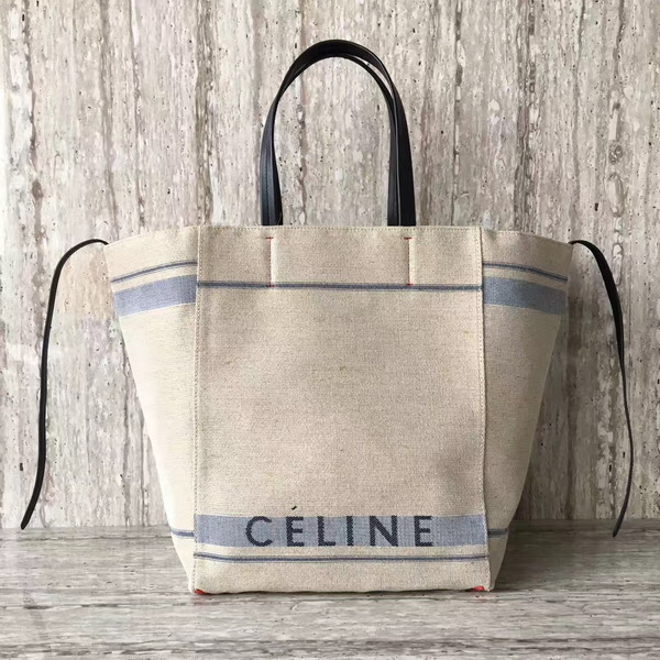 Celine Cabas Phantom in Light Blue Celine Canvas For Sale