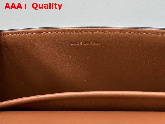 Celine Chain Shoulder Bag Cuir Triomphe in Triomphe Canvas and Calfskin Tan Replica