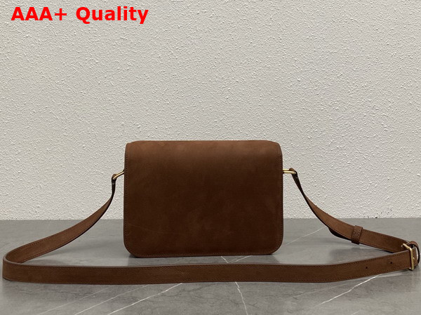 Celine Classic Triomphe Bag in Chestnut Grained Nubuck Calfskin Replica