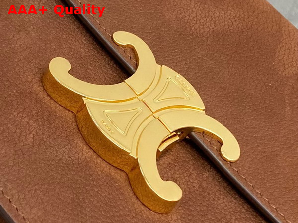 Celine Classic Triomphe Bag in Chestnut Grained Nubuck Calfskin Replica