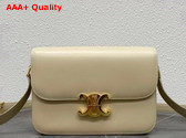 Celine Classique Triomphe Bag in Beige Shiny Calfskin Replica