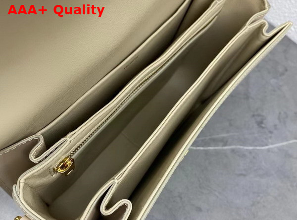 Celine Classique Triomphe Bag in Beige Shiny Calfskin Replica