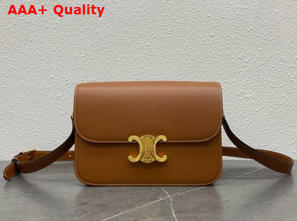 Celine Classique Triomphe Bag in Bronze Shiny Calfskin Replica