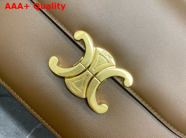 Celine Classique Triomphe Bag in Caramel Shiny Calfskin Replica