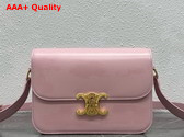 Celine Classique Triomphe Bag in Light Pink Shiny Calfskin Replica