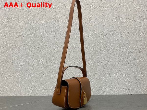 Celine Clutch On Strap Tabou in Tan Smooth Calfskin Replica