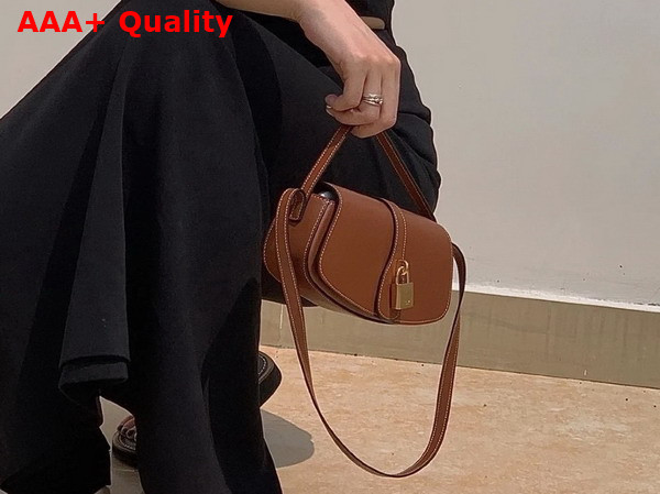 Celine Clutch On Strap Tabou in Tan Smooth Calfskin Replica