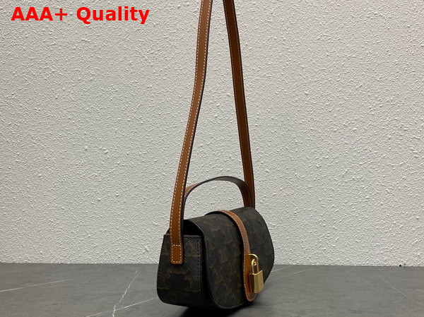 Celine Clutch On Strap Tabou in Triomphe Canvas Replica