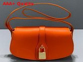 Celine Clutch On Strap in Smooth Calfskin Pop Orange Replica
