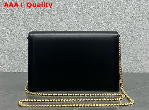 Celine Clutch Soir in Black Shiny Calfskin Replica