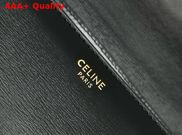 Celine Clutch Soir in Black Shiny Calfskin Replica