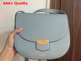 Celine Compact Trotteur Bag in Light Blue Grained Calfskin Replica