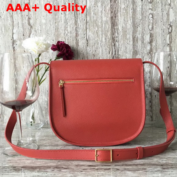 Celine Compact Trotteur Bag in Red Grained Calfskin Replica