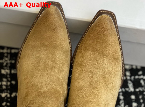 Celine Cruiser Boots Chelsea Boot in Havana Suede Calfskin Replica