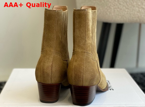 Celine Cruiser Boots Chelsea Boot in Havana Suede Calfskin Replica