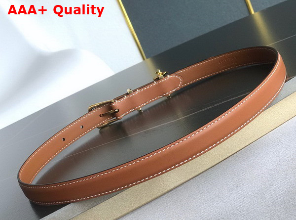 Celine Elegant Charm 1 Belt in Tan Smooth Calfskin Replica