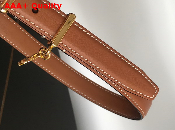 Celine Elegant Charm 1 Belt in Tan Smooth Calfskin Replica