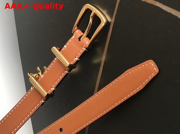 Celine Elegant Charm 1 Belt in Tan Smooth Calfskin Replica