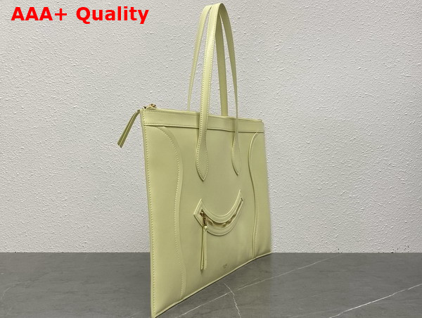 Celine Flat Cabas New Luggage in Citrus Glossy Calfskin Replica