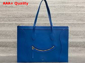 Celine Flat Cabas New Luggage in Ultra Blue Glossy Calfskin Replica
