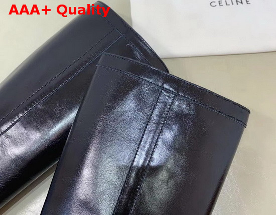 Celine Folco Boot in Black Calfskin Replica