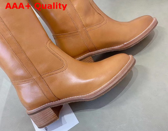 Celine Folco Boot in Toffee Calfskin Replica
