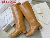 Celine Folco Boot in Toffee Calfskin Replica
