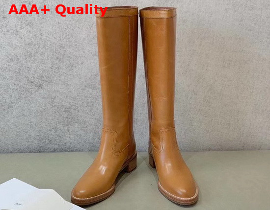 Celine Folco Boot in Toffee Calfskin Replica
