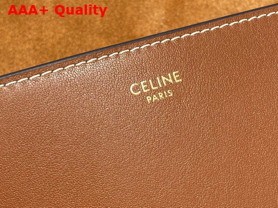 Celine Folco Cuir Triomphe in Smooth Calfskin Tan Replica