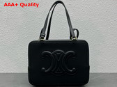 Celine Folded Cube Bag in Black Smooth Calfskin Replica