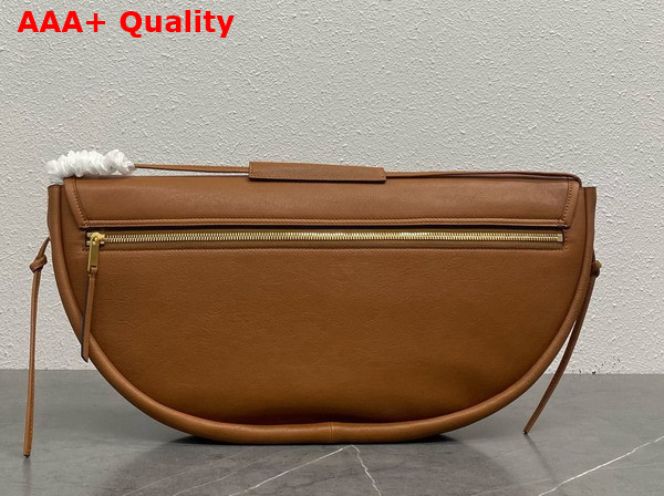 Celine Halfmoon Soft Triomphe Bag in Soft Tan Supple Shiny Lambskin Replica