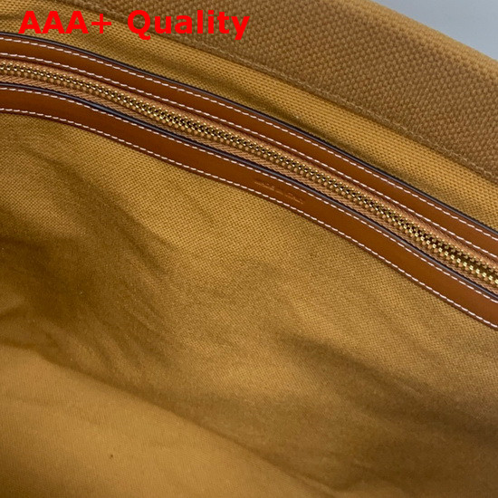 Celine Horizontal Cabas Celine in Brown Canvas with Celine Print and Calfskin Replica