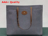 Celine Horizontal Cabas Celine in Stripe Canvas and Calfskin Replica
