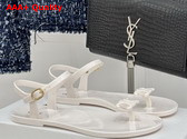 Celine Jelly Bay Sandal in Eco Certified PVC Chalk Replica